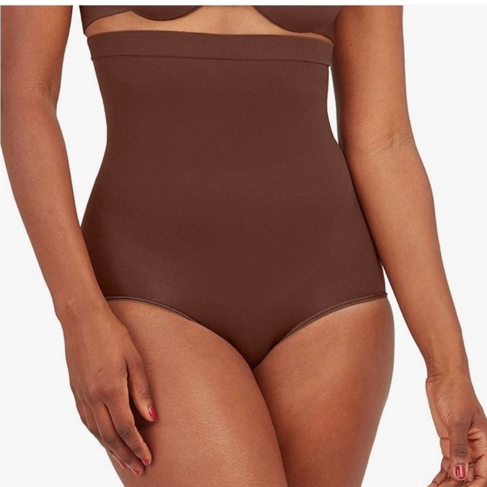 Spanx Higher Power Brief High Waisted Panty Shapewear Cocoa Size A NEW